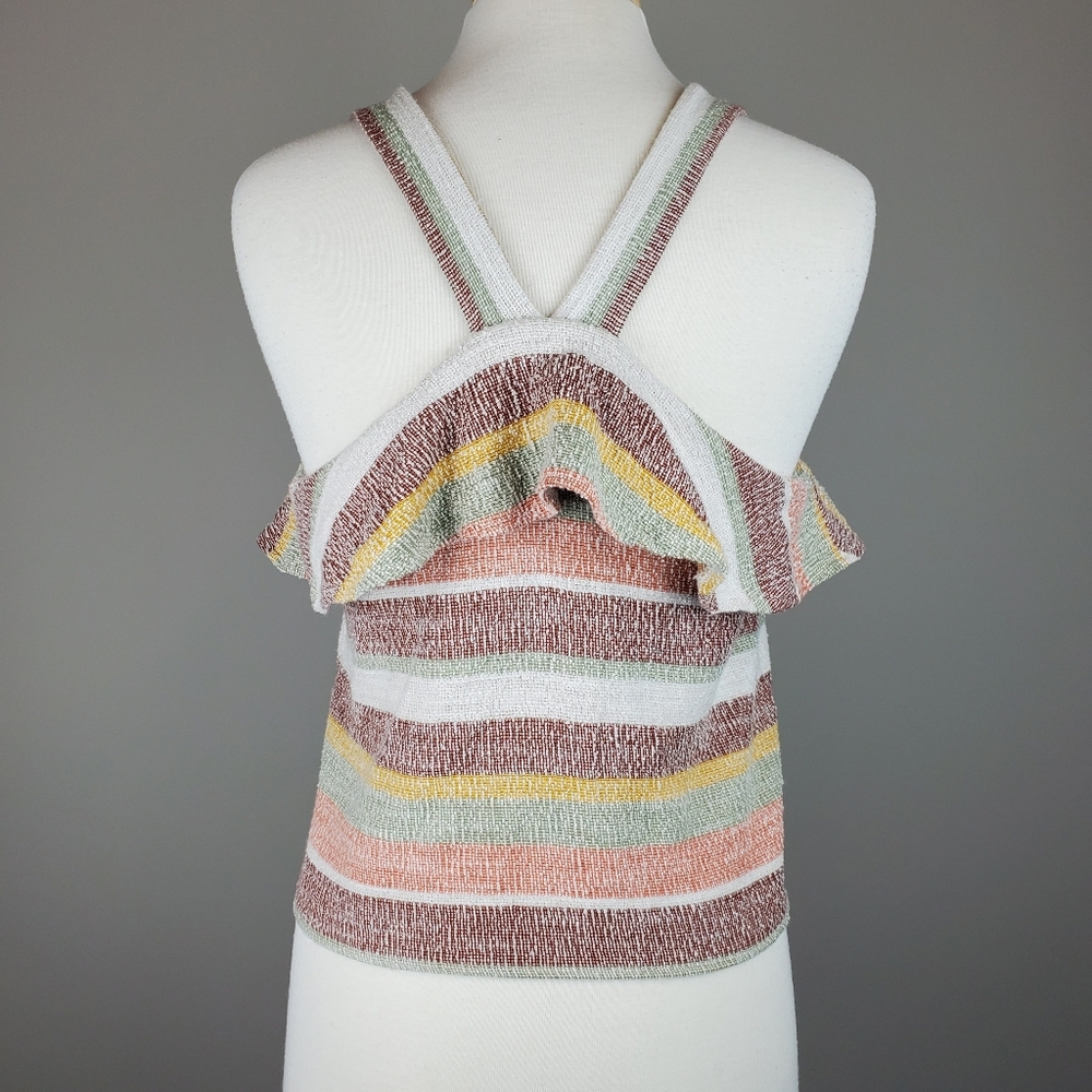 Madewell Texture & Thread Ruffle Tie Front - Picture 3 of 6